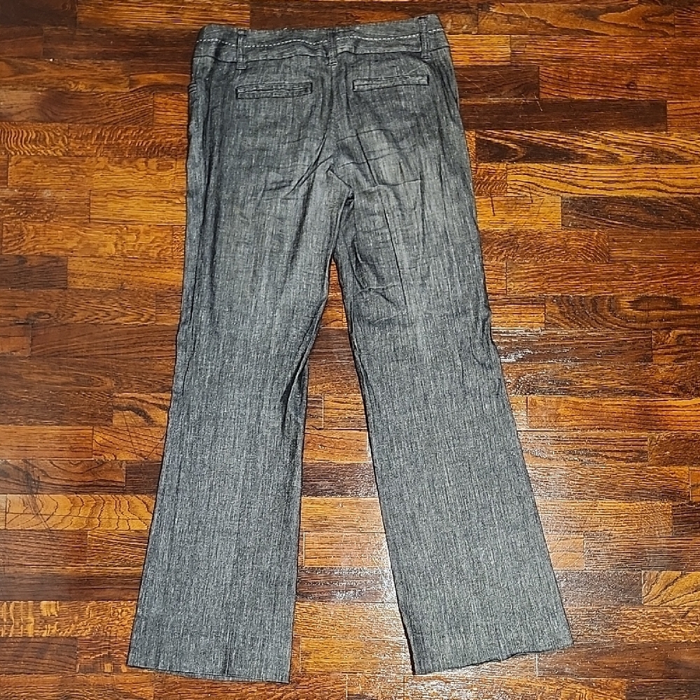 White House Black Market Coordinating Set Gray Pantsuit Rayon Linen Blend - Picture 12 of 16